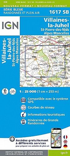 1617SB - Villaines-la-Juhel / Saint-Pierre-des-Nids / Alpes Mancelles 1617SB - Villaines-la-Juhel / Saint-Pierre-des-Nids / Alpes Mancelles