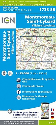 1733SB - Montmoreau-Saint-Cybard / Villebois-Lavalette