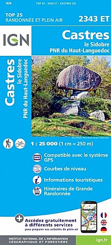 2343ET - Castres / Le Sidobre / PNR du Haut Languedoc 