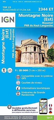 2344ET - Montagne Noire (Est) / Mazamet / PNR du Haut Languedoc 