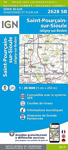 2628SB - Saint-Pourçain-sur-Sioule / Jaligny-sur-Besbre