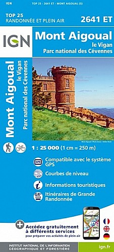 2641ET - Mont-Aigoual/Le Vigan / PN des Cevennes 