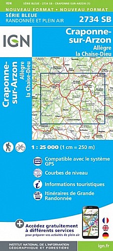 2734SB - CRAPONNE-SUR-ARZON/ALLEGRE/CHAISE-DIEU