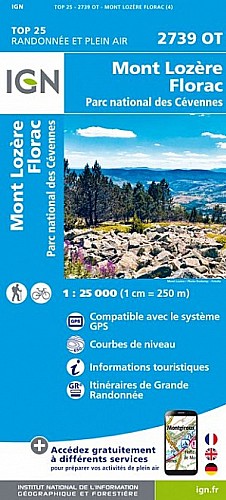 2739OT - Mont-Lozere / Florac / PN des Cevennes