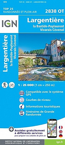 2838OT - Largentiere / Labastide-Puylaurent / Vivarais Cevenol 