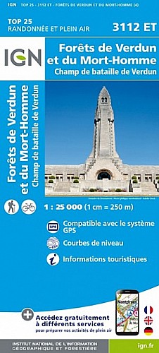 3112ET - Forêts de Verdun et du Mort-Homme / Champ de Bataille de Verdun