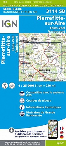 3114SB - Pierrefitte-sur-Aire / Fains-Véel / Vaubecourt