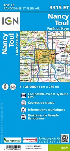 3315ET - Nancy/Toul/Forêt de Haye 