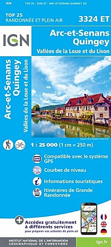 3324ET - Arc-Et-Senans / Quingey / Vallees de la Loue et du Lison 