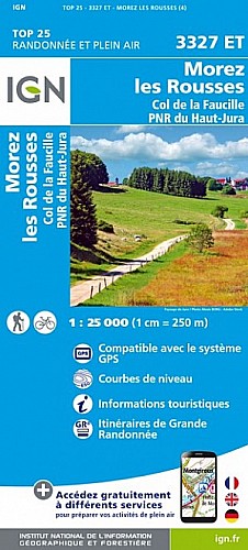 3327ET - Morez/Les-Rousses/Col de la Faucille