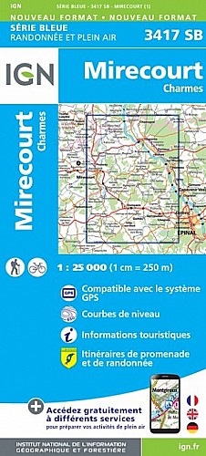 3417SB - MIRECOURT/CHARMES (Club Vosgien)