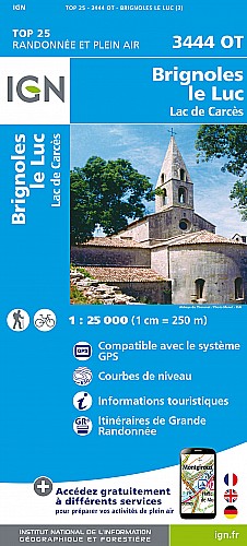 3444OT - Brignoles / Le Luc / Lac de Carces 