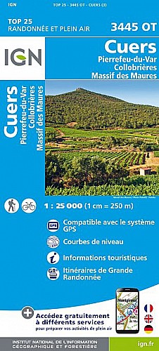 3445OT - Cuers / Pierrefeu-Du-Var / Collobrieres / Massif des Maures