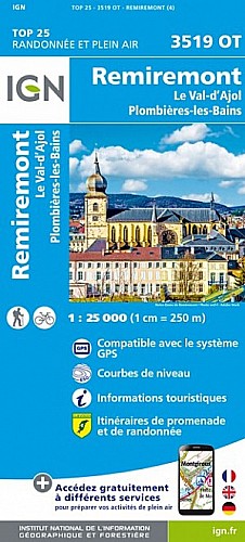 3519OT - Remiremont / Plombieres-Les-Bains / Pnr des Ballons des Vosges (Club Vo