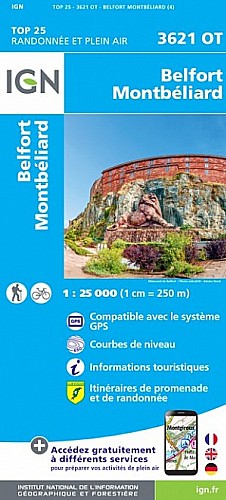 3621OT - Belfort / Montbeliard / Hericourt / Aire Urbaine 2000 (Club Vosgien)