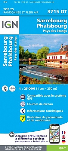 3715OT - Sarrebourg / Phalsbourg / Pays des Etangs (Club Vosgien)