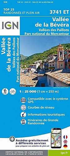 3741ET - Vallées de la Bevera et des Paillons / PN du Mercantour 