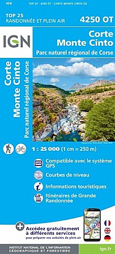 4250OT - Corte / Monte-Cinto / PNR de la Corse 
